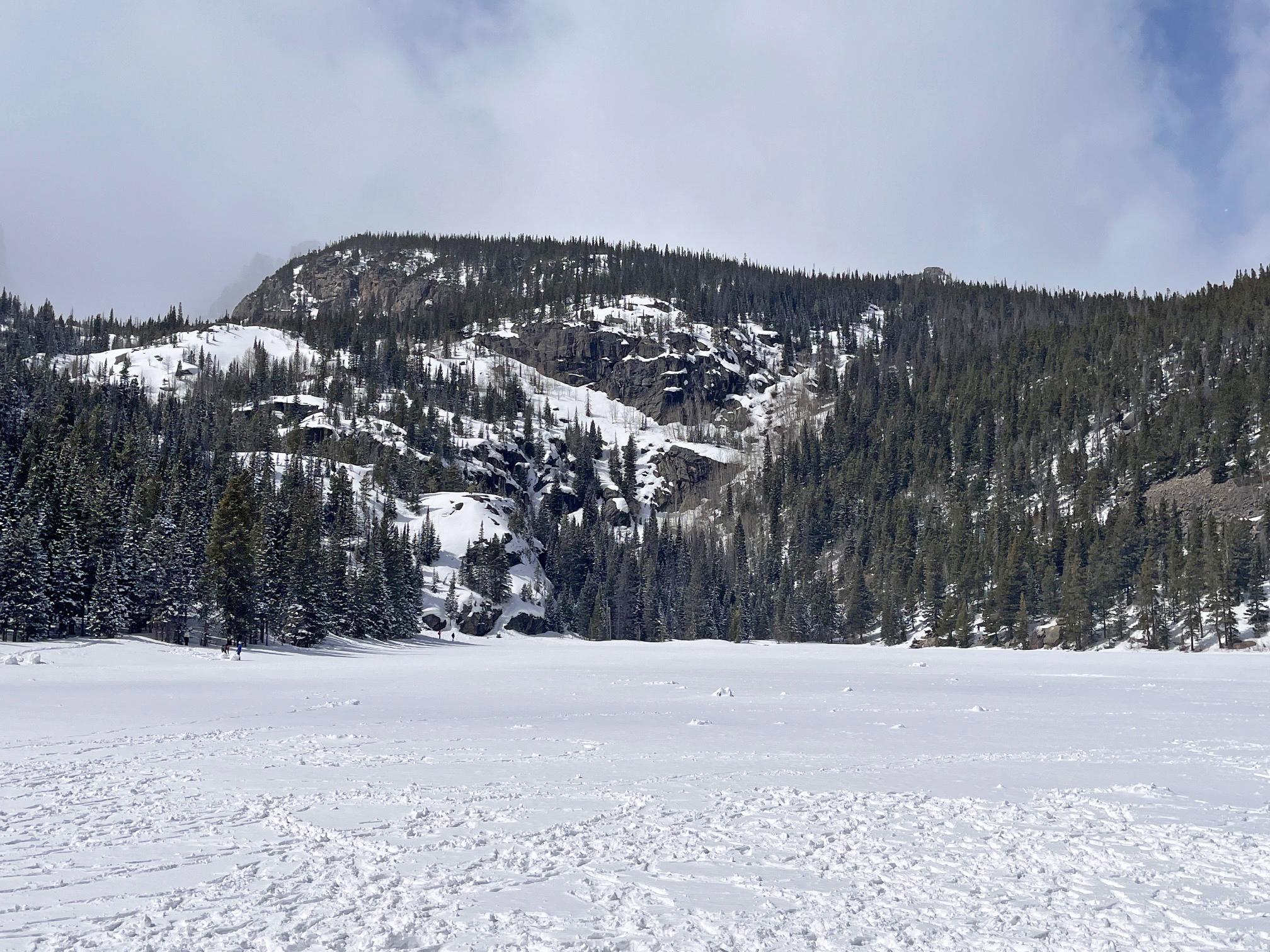 Bear Lake, covered with snow and ice